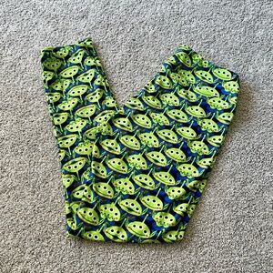 Lularoe Disney Toy Story Aliens One Size Adult Leggings Unicorn NWOT